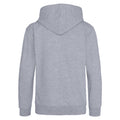 Heather Grey - Back - Awdis Kids Unisex Hooded Sweatshirt - Hoodie - Zoodie