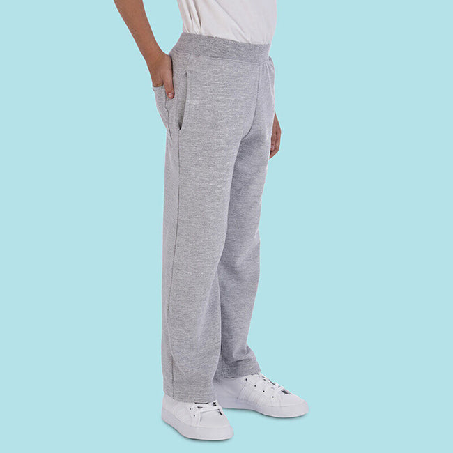 Heather Grey - Back - Awdis Childrens Unisex Jogpants - Jogging Bottoms - Schoolwear