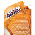 Orange - White - Lifestyle - Beechfield Junior Vintage Snapback Mesh Trucker Cap - Headwear