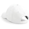 White - Lifestyle - Beechfield Unisex Plain Original 5 Panel Baseball Cap
