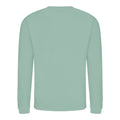 Dusty Green - Back - AWDis Just Hoods AWDis Unisex Crew Neck Plain Sweatshirt (280 GSM)