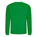 Kelly Green - Back - AWDis Just Hoods AWDis Unisex Crew Neck Plain Sweatshirt (280 GSM)