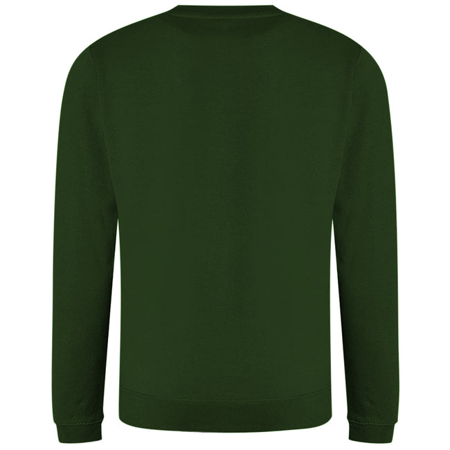 Forest Green - Side - AWDis Just Hoods AWDis Unisex Crew Neck Plain Sweatshirt (280 GSM)