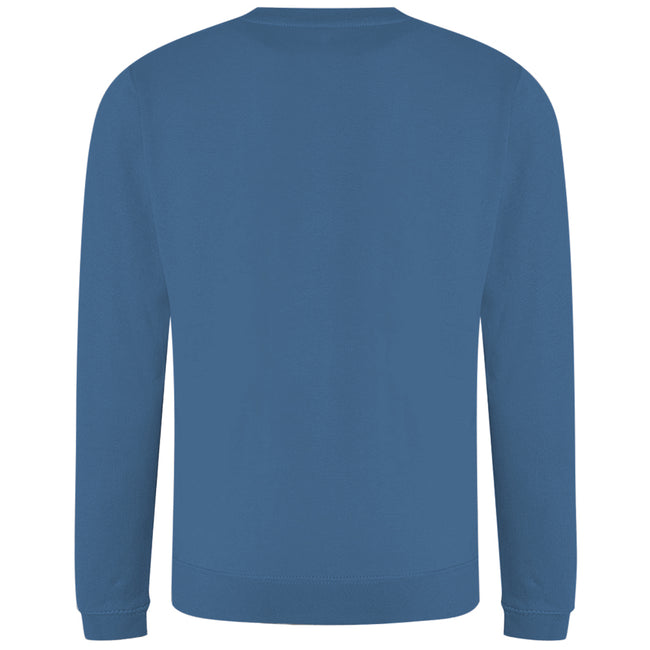Airforce Blue - Back - AWDis Just Hoods AWDis Unisex Crew Neck Plain Sweatshirt (280 GSM)