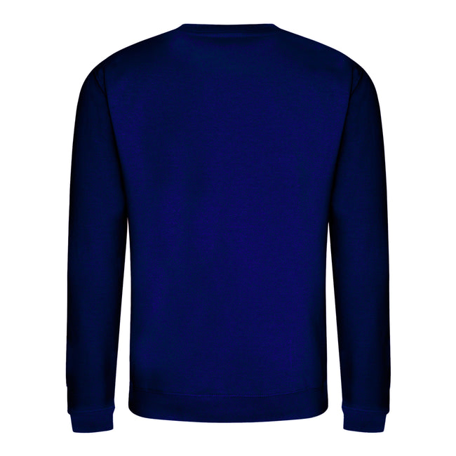 Oxford Navy - Back - AWDis Just Hoods AWDis Unisex Crew Neck Plain Sweatshirt (280 GSM)
