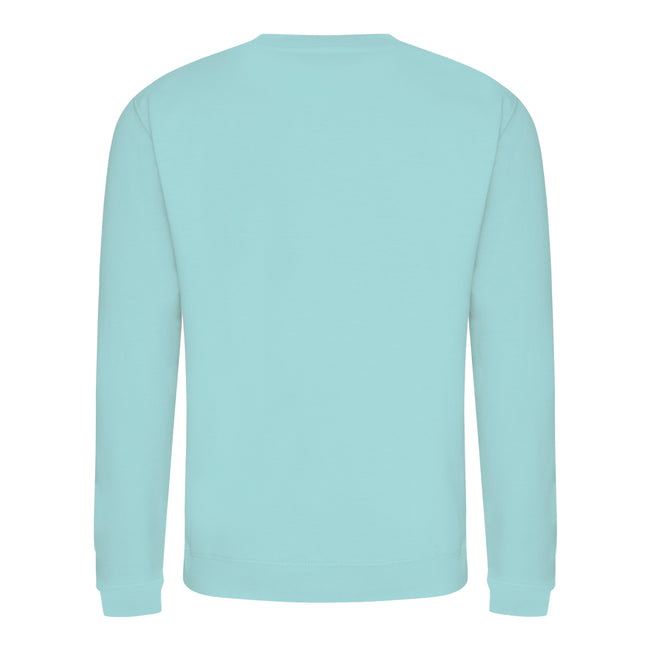 Peppermint - Front - AWDis Just Hoods AWDis Unisex Crew Neck Plain Sweatshirt (280 GSM)