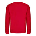 Red Hot Chilli - Back - AWDis Just Hoods AWDis Unisex Crew Neck Plain Sweatshirt (280 GSM)