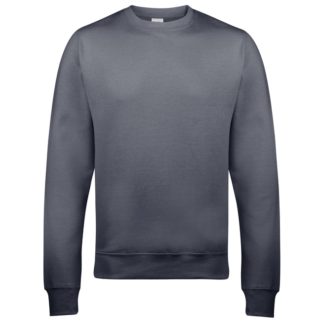 Dusty Rose - Back - AWDis Just Hoods AWDis Unisex Crew Neck Plain Sweatshirt (280 GSM)