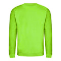 Lime Green - Back - AWDis Just Hoods AWDis Unisex Crew Neck Plain Sweatshirt (280 GSM)