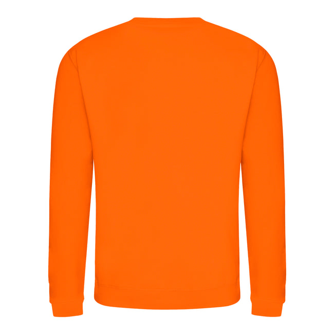 Burnt Orange - Front - AWDis Just Hoods AWDis Unisex Crew Neck Plain Sweatshirt (280 GSM)