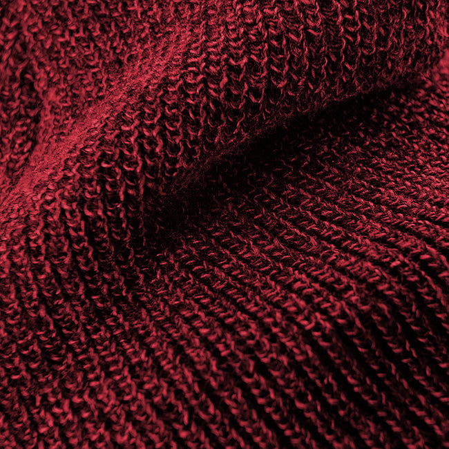 Antique Burgundy - Back - Beechfield Heritage Adults Unisex Premium Plain Winter Beanie Hat