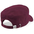 Burgundy - Back - Beechfield Army Cap - Headwear