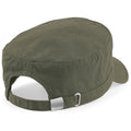 Olive Green - Back - Beechfield Army Cap - Headwear