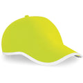Fluorescent Yellow - Back - Beechfield Enhanced-viz - Hi Vis Baseball Cap - Headwear