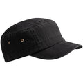 Vintage Black - Front - Beechfield Unisex Urban Army Cap - Headwear