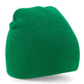 Kelly Green - Front - Beechfield Plain Basic Knitted Winter Beanie Hat