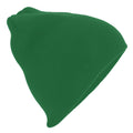 Bottle Green - Front - Beechfield Plain Basic Knitted Winter Beanie Hat