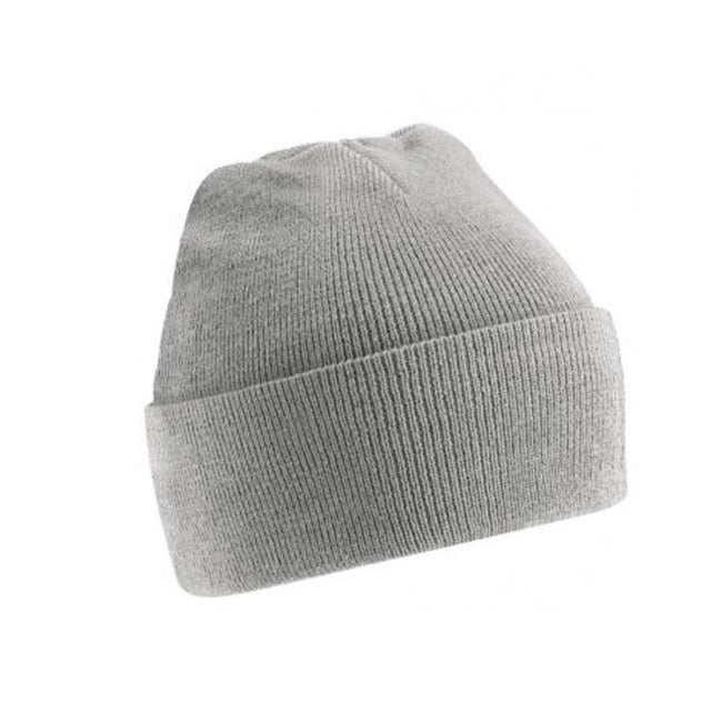 Ash Grey - Front - Beechfield Soft Feel Knitted Winter Hat