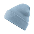 Dusty Blue - Back - Beechfield Soft Feel Knitted Winter Hat