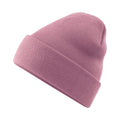 Dusty Purple - Back - Beechfield Soft Feel Knitted Winter Hat