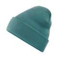 Marine Green - Back - Beechfield Soft Feel Knitted Winter Hat