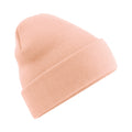 Peach - Front - Beechfield Soft Feel Knitted Winter Hat