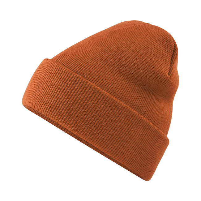 Pumpkin - Back - Beechfield Soft Feel Knitted Winter Hat