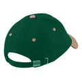 Forest-Taupe - Back - Beechfield Unisex Low Profile Heavy Brushed Cotton Baseball Cap