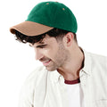 French Navy - Front - Beechfield Unisex Low Profile Heavy Brushed Cotton Baseball Cap