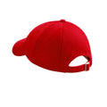 Classic Red - Back - Beechfield Unisex Low Profile Heavy Cotton Drill Cap - Headwear