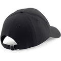 Black - Side - Beechfield Unisex Pro-Style Heavy Brushed Cotton Baseball Cap - Headwear