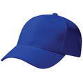 Bright Royal - Back - Beechfield Unisex Pro-Style Heavy Brushed Cotton Baseball Cap - Headwear