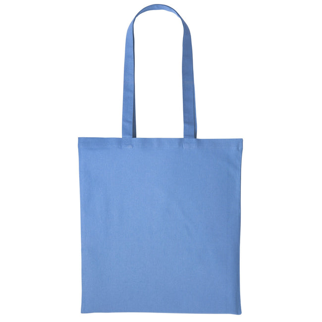 Cornflower Blue - Front - Nutshell Plain Strong Shoulder Shopper Bag
