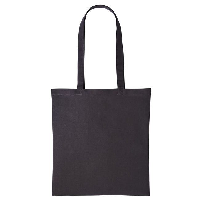 Storm Dark Grey - Front - Nutshell Plain Strong Shoulder Shopper Bag