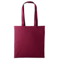 Burgundy - Front - Nutshell Plain Strong Shoulder Shopper Bag
