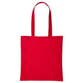 Hot Red - Front - Nutshell Plain Strong Shoulder Shopper Bag