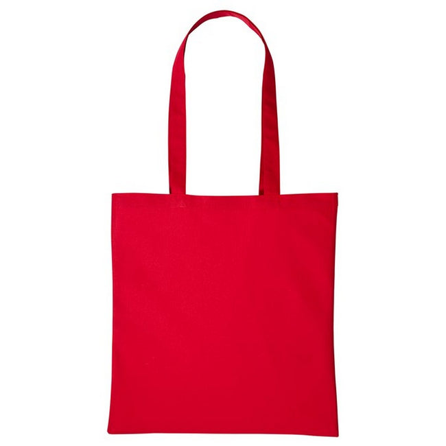 Hot Red - Front - Nutshell Plain Strong Shoulder Shopper Bag