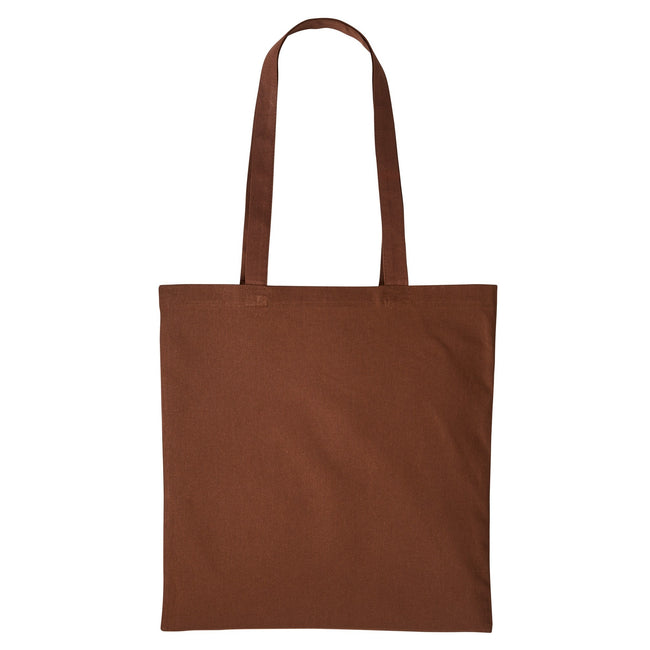Dark Brown - Front - Nutshell Plain Strong Shoulder Shopper Bag