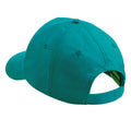 Emerald - Back - Beechfield Plain Unisex Junior Original 5 Panel Baseball Cap