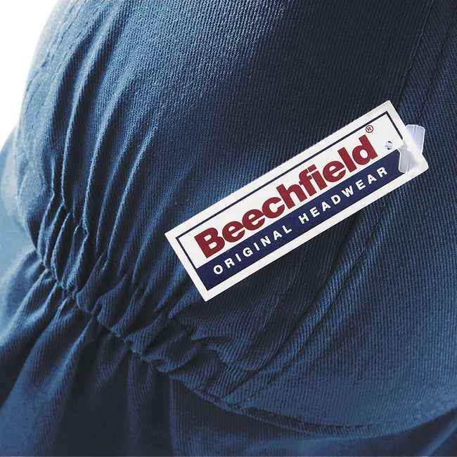 French Navy - Side - Beechfield Junior Kids Unisex Plain Legionnaire Cap