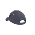 Graphite-Oyster Grey - Back - Beechfield Unisex Ultimate 5 Panel Contrast Baseball Cap With Sandwich Peak - Headwear