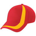 Flag Red-Flag Yellow - Front - Beechfield World Flags Nations GB Baseball Cap - Headwear