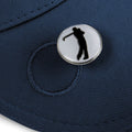 French Navy - Back - Beechfield Pro-Style Ball Mark Golf Baseball Cap - Headwear
