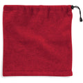 Classic Red - Back - Beechfield Unisex Suprafleece Anti-Pilling 2in1 Winter Hat And Neck Warmer-Snood