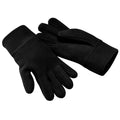 Black - Front - Beechfield Unisex Suprafleece Anti-Pilling Alpine Winter Gloves
