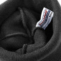 Black - Back - Beechfield Unisex Plain Winter Beanie Hat - Headwear (Ideal for Printing)
