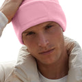 Almond - Back - Beechfield Unisex Plain Winter Beanie Hat - Headwear (Ideal for Printing)