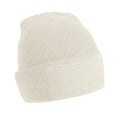 Almond - Front - Beechfield Unisex Plain Winter Beanie Hat - Headwear (Ideal for Printing)