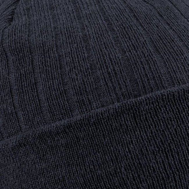 Dark Graphite - Back - Beechfield Thinsulate Thermal Winter - Ski Beanie Hat