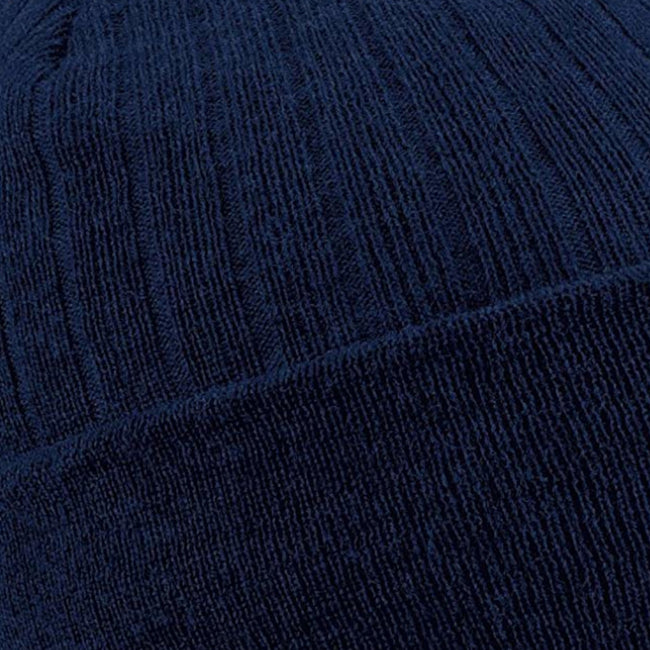 French Navy - Back - Beechfield Thinsulate Thermal Winter - Ski Beanie Hat